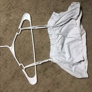 Small light blue crop top